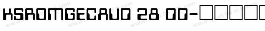 KSRDMGECAU0 28 00字体转换